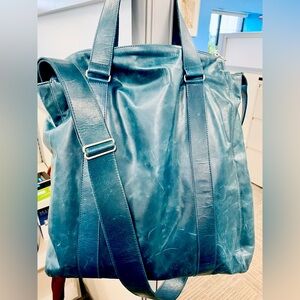 M0851 Teal leather bag
